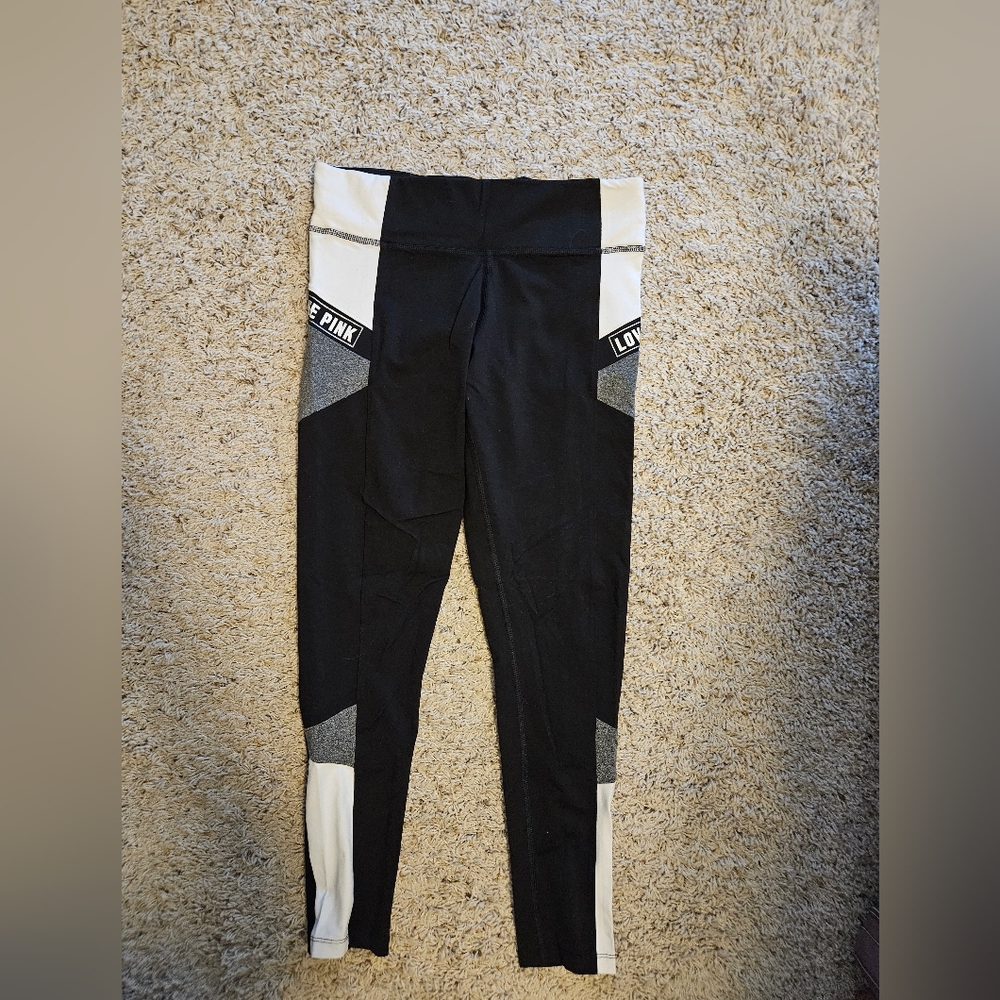 Pink colorblock ultimate leggings